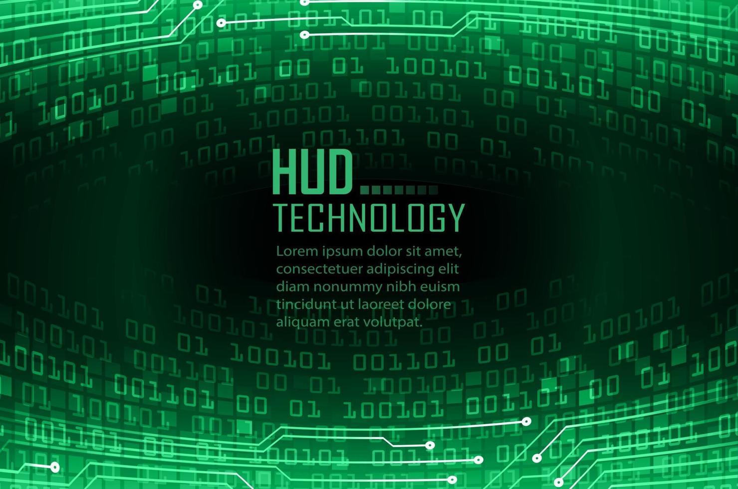 text cyber circuit future technology concept background vector