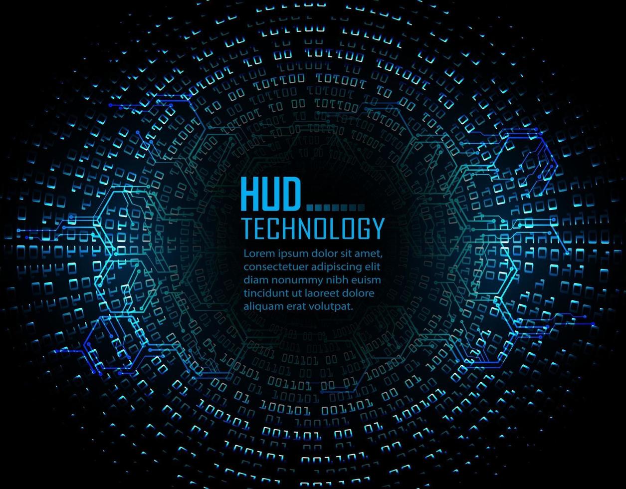 text cyber circuit future technology concept background vector