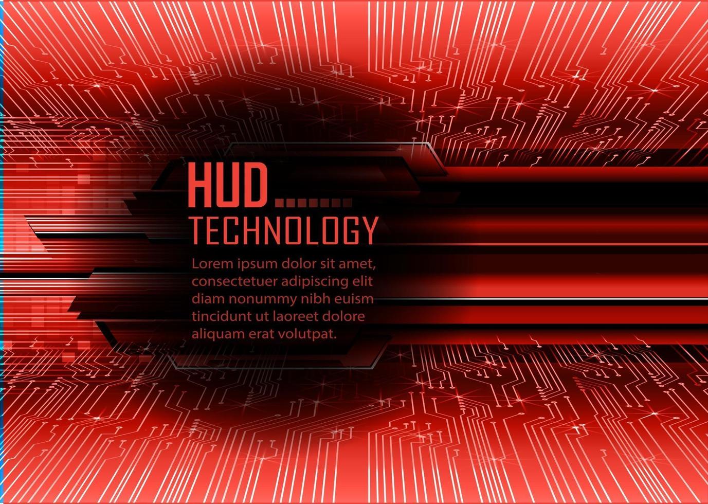 text cyber circuit future technology concept background vector