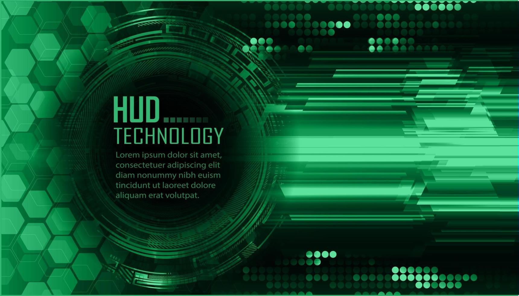 Fondo de concepto de tecnología futura de circuito cibernético de texto vector