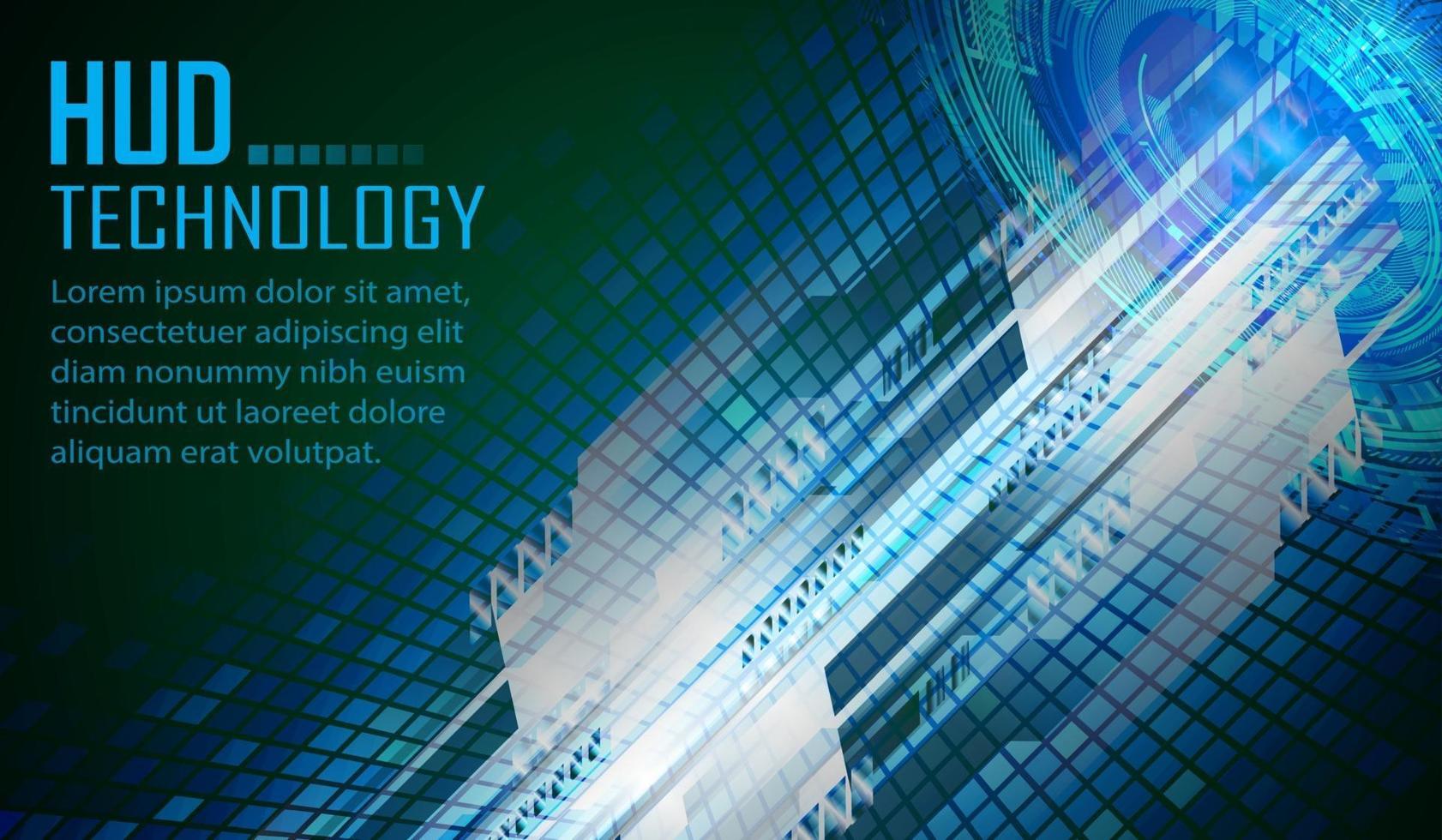 text cyber circuit future technology concept background vector
