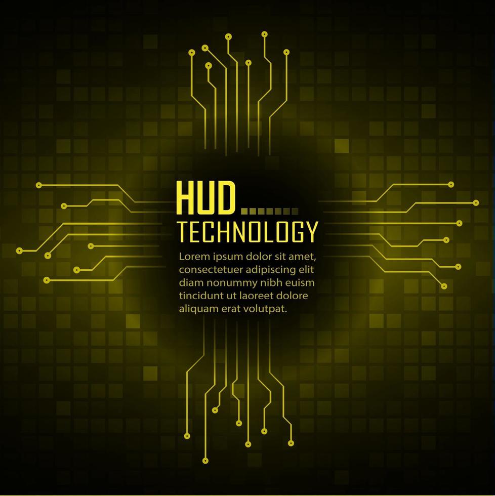 text cyber circuit future technology concept background vector