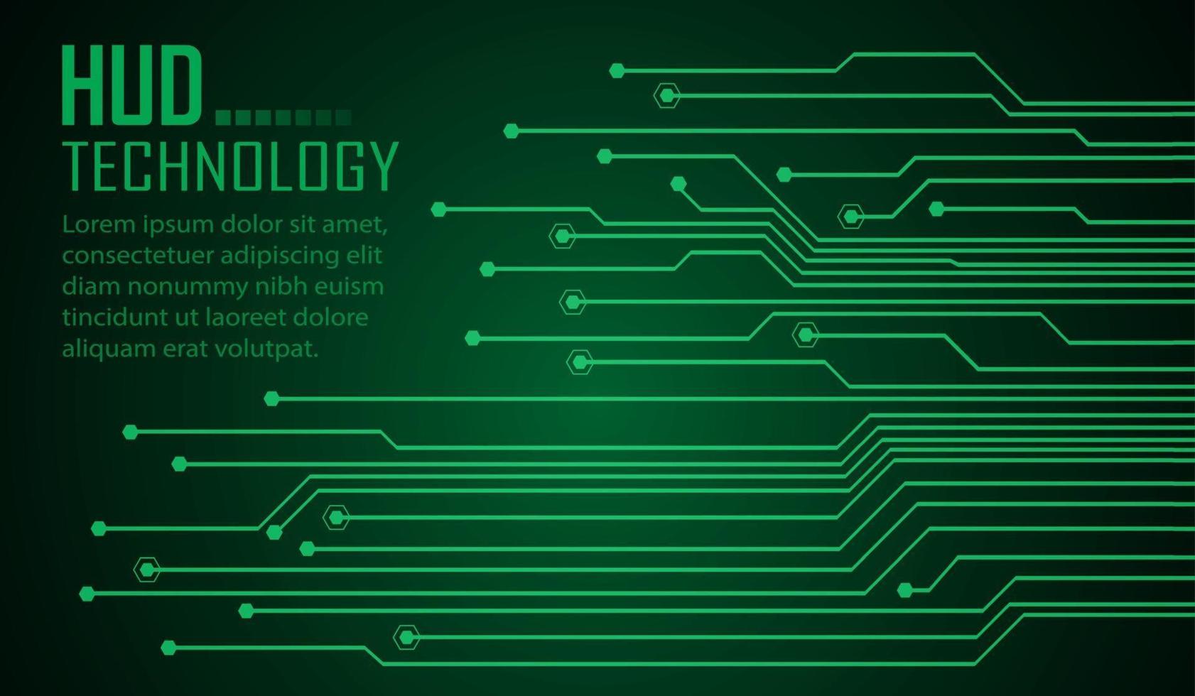text cyber circuit future technology concept background vector