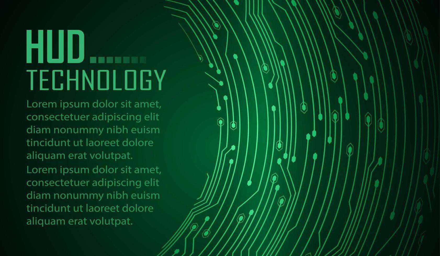 text cyber circuit future technology concept background vector