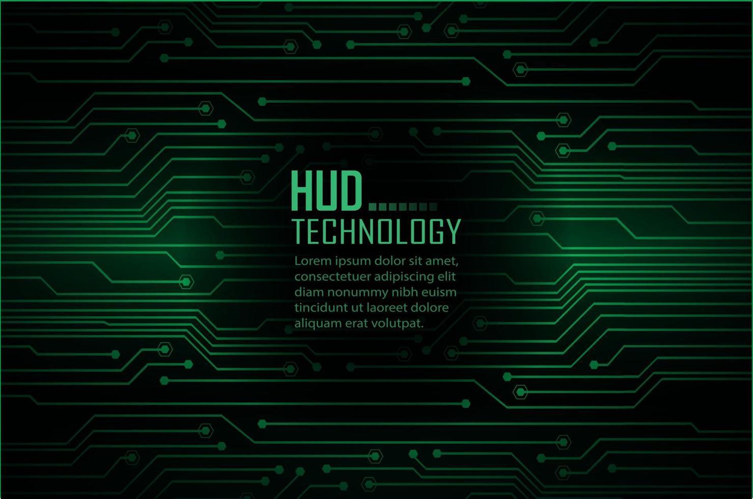 text cyber circuit future technology concept background vector