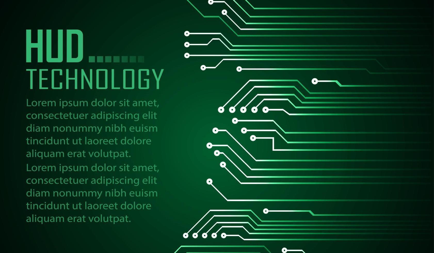 text cyber circuit future technology concept background vector