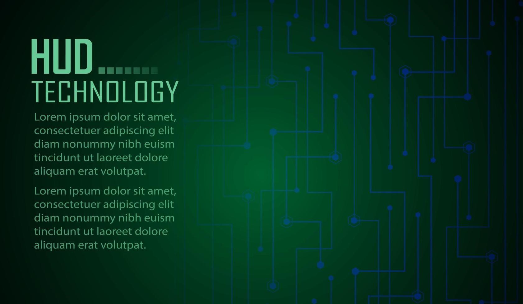 text cyber circuit future technology concept background vector