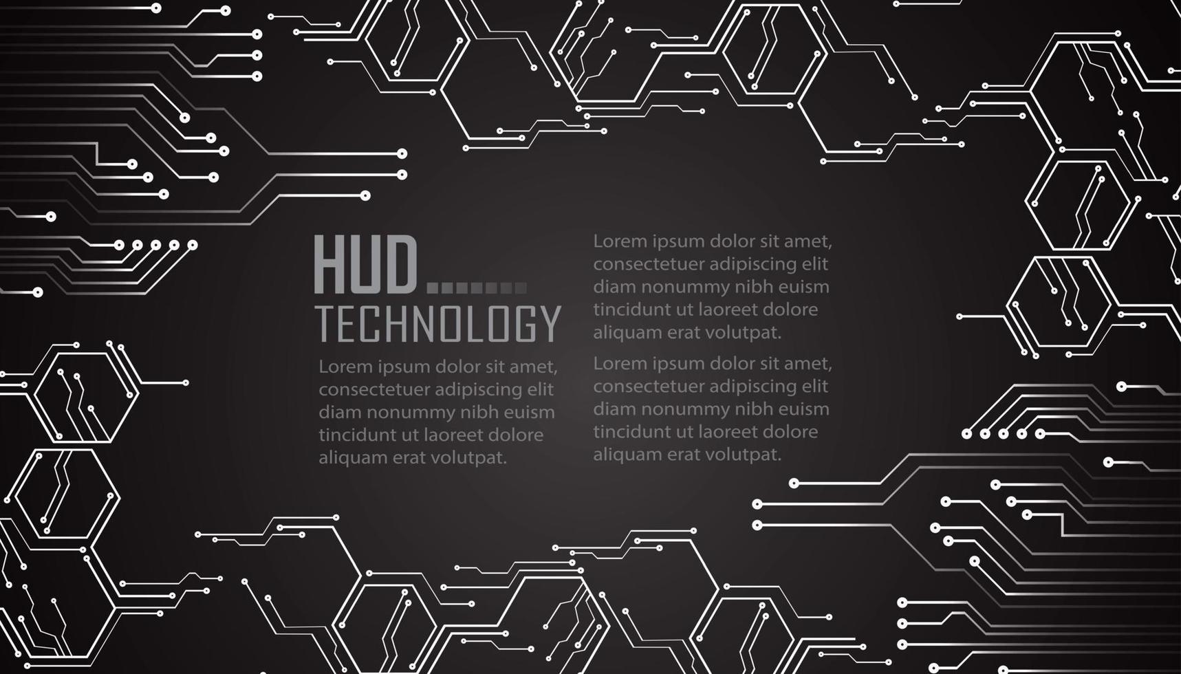 text cyber circuit future technology concept background vector