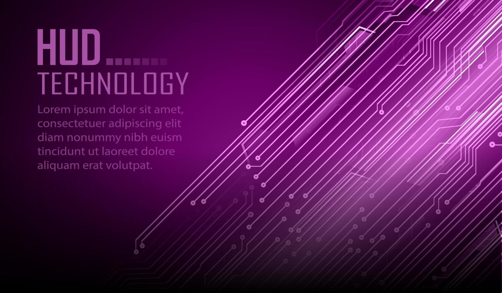 Fondo de concepto de tecnología futura de circuito cibernético, texto vector