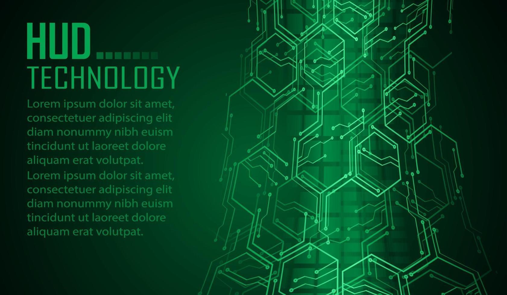 cyber circuit future technology concept background, text vector