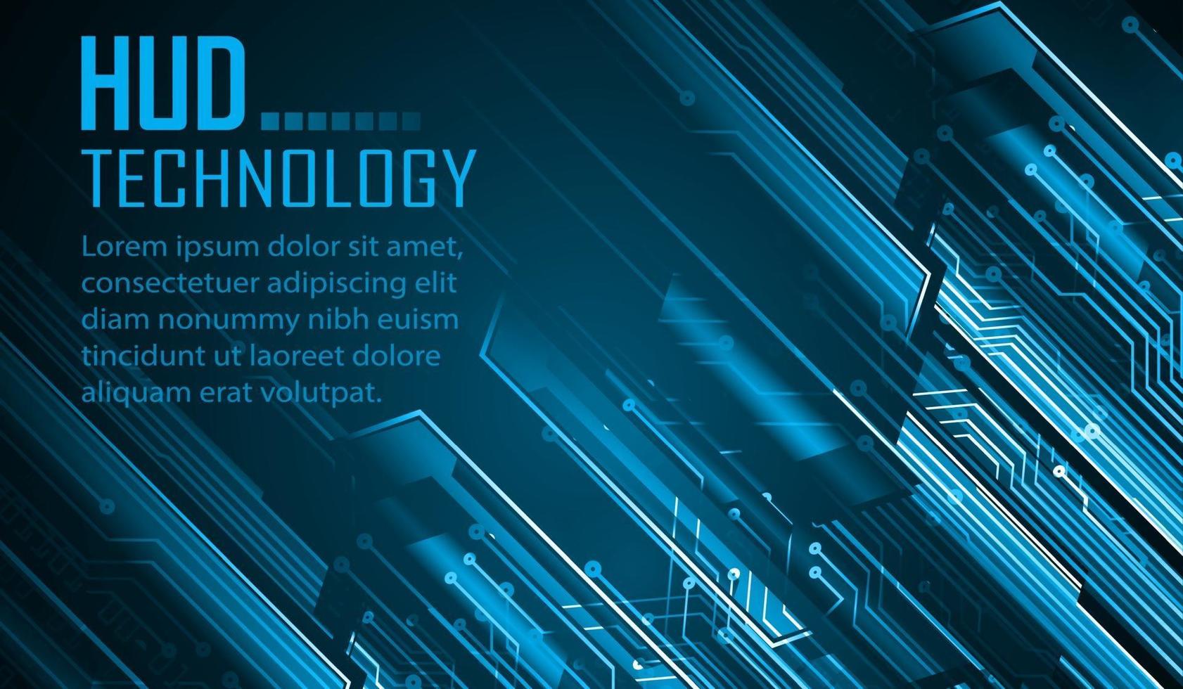 cyber circuit future technology concept background, text vector