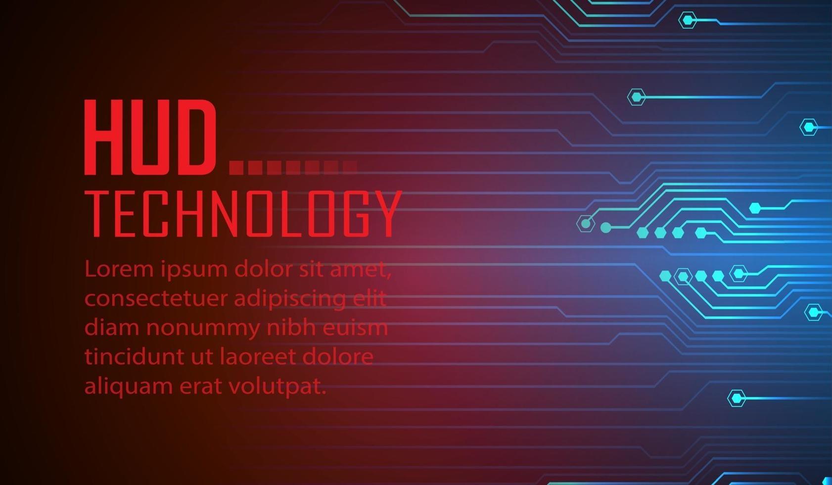 cyber circuit future technology concept background, text vector