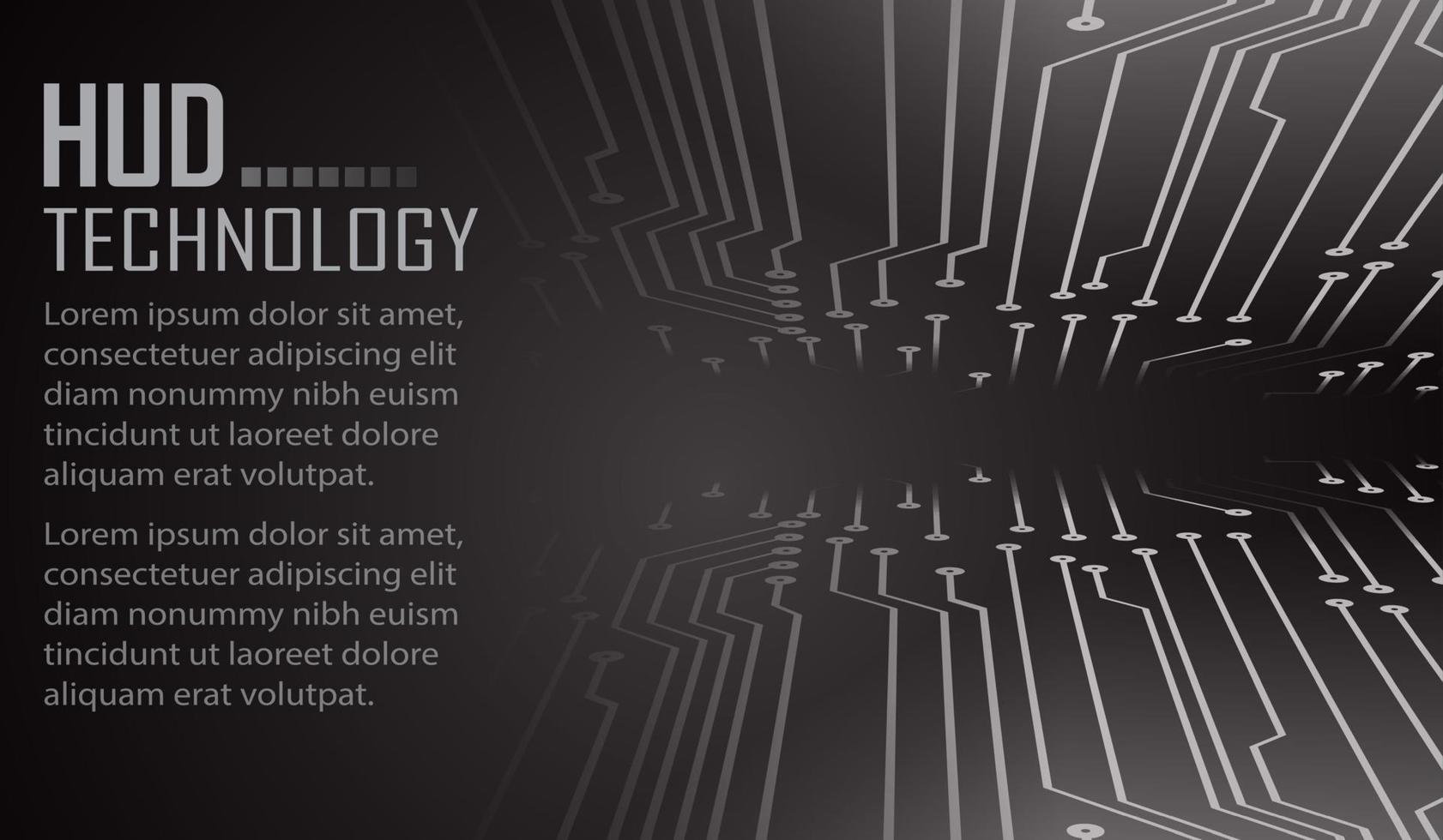 Fondo de concepto de tecnología futura de circuito cibernético, texto vector