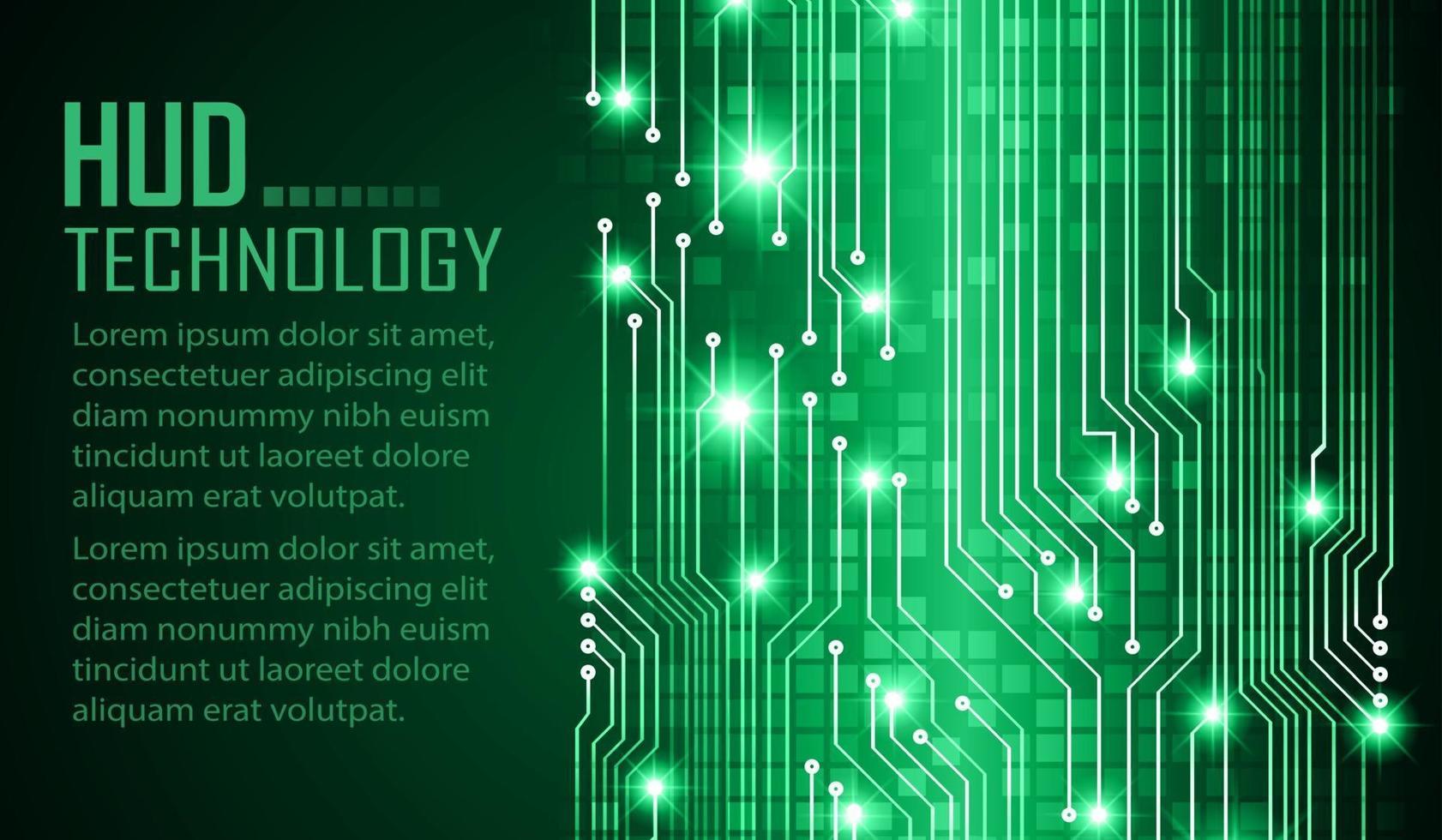 text cyber circuit future technology concept background vector