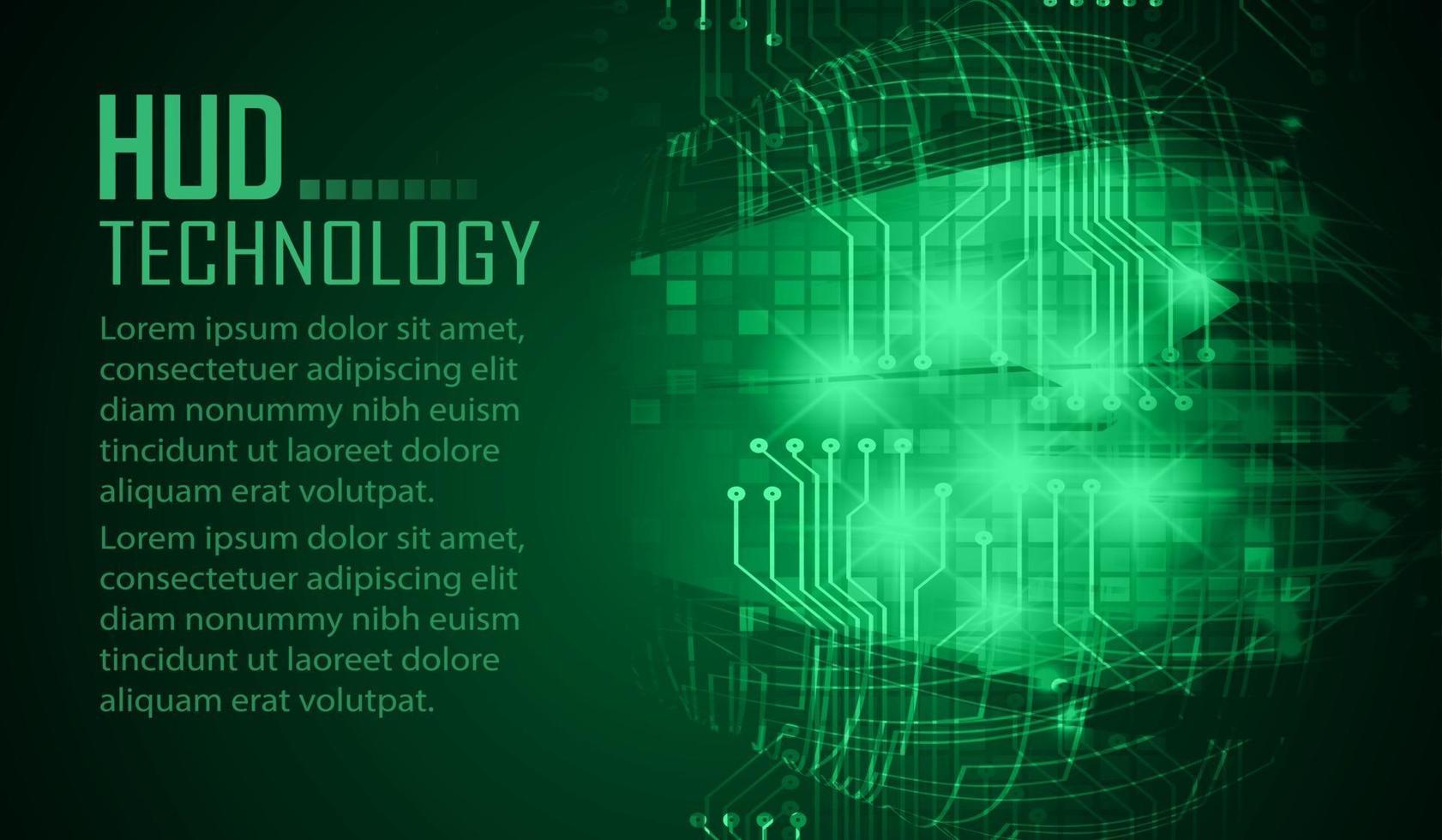 Fondo de concepto de tecnología futura de circuito cibernético, texto vector