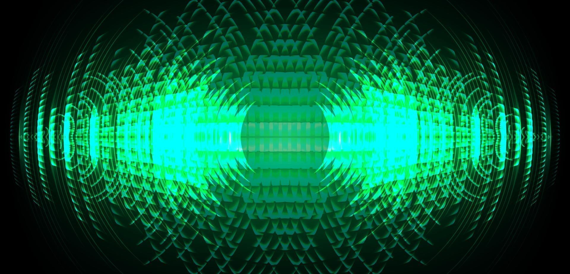Sound waves oscillating dark light vector