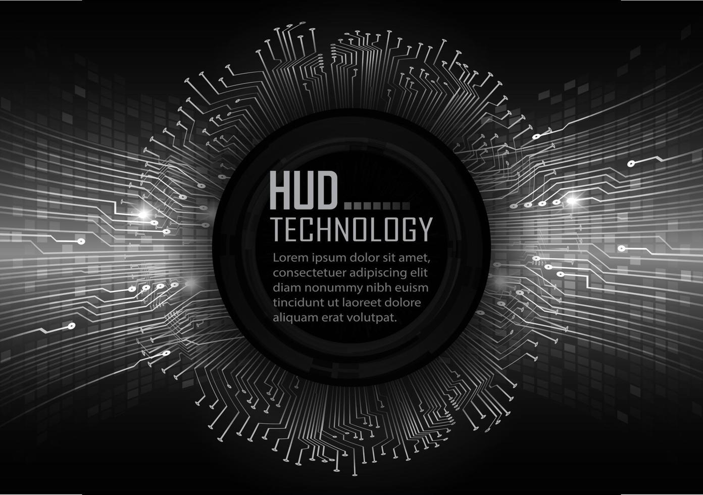 text cyber circuit future technology concept background vector