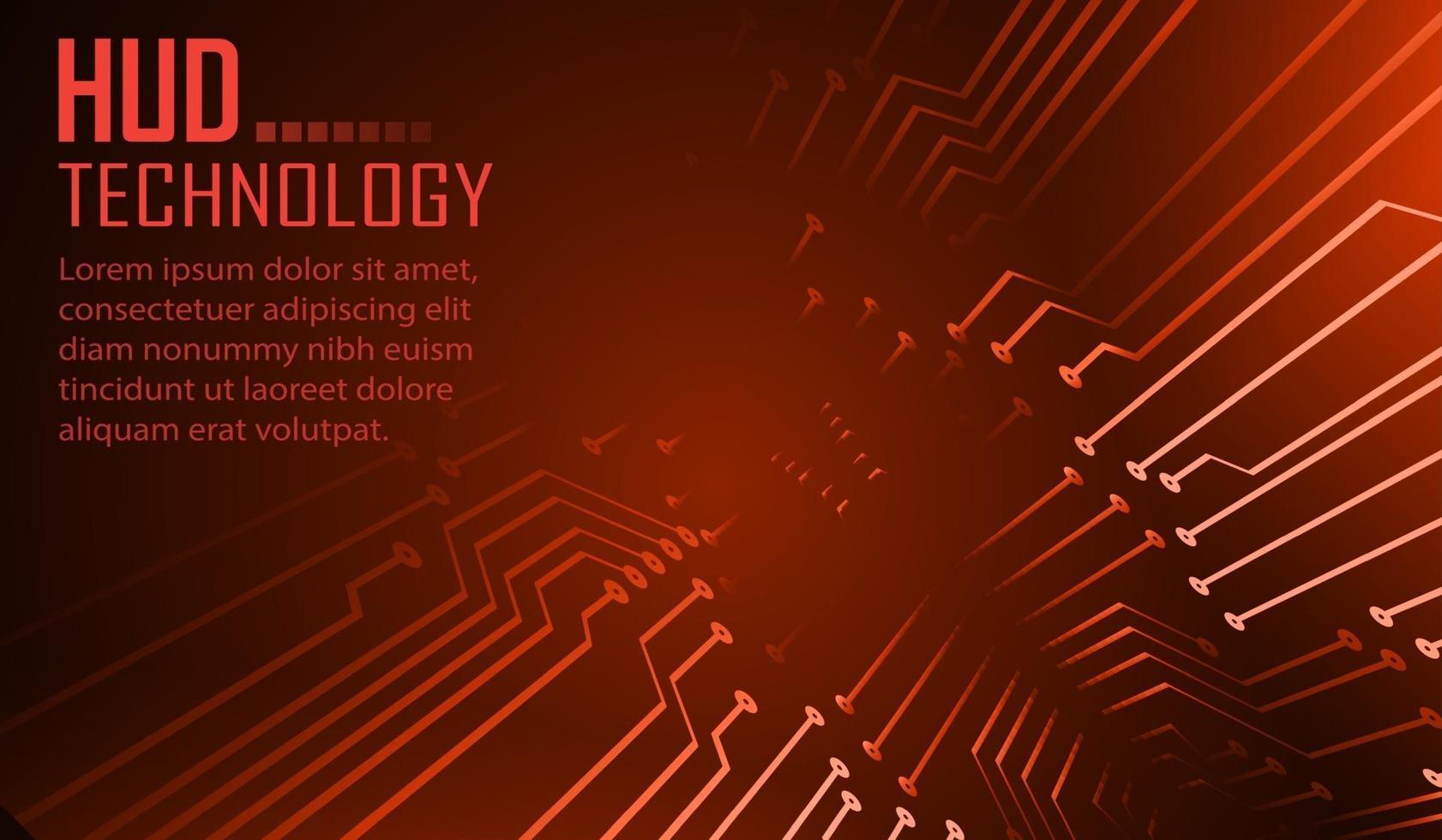 cyber circuit future technology concept background, text vector