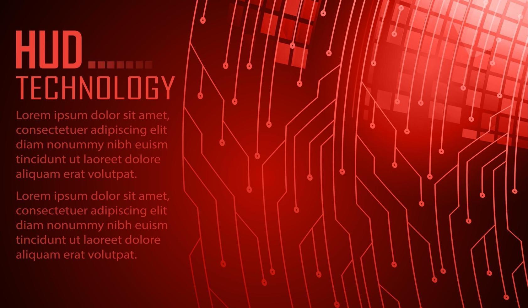 Fondo de concepto de tecnología futura de circuito cibernético, texto vector