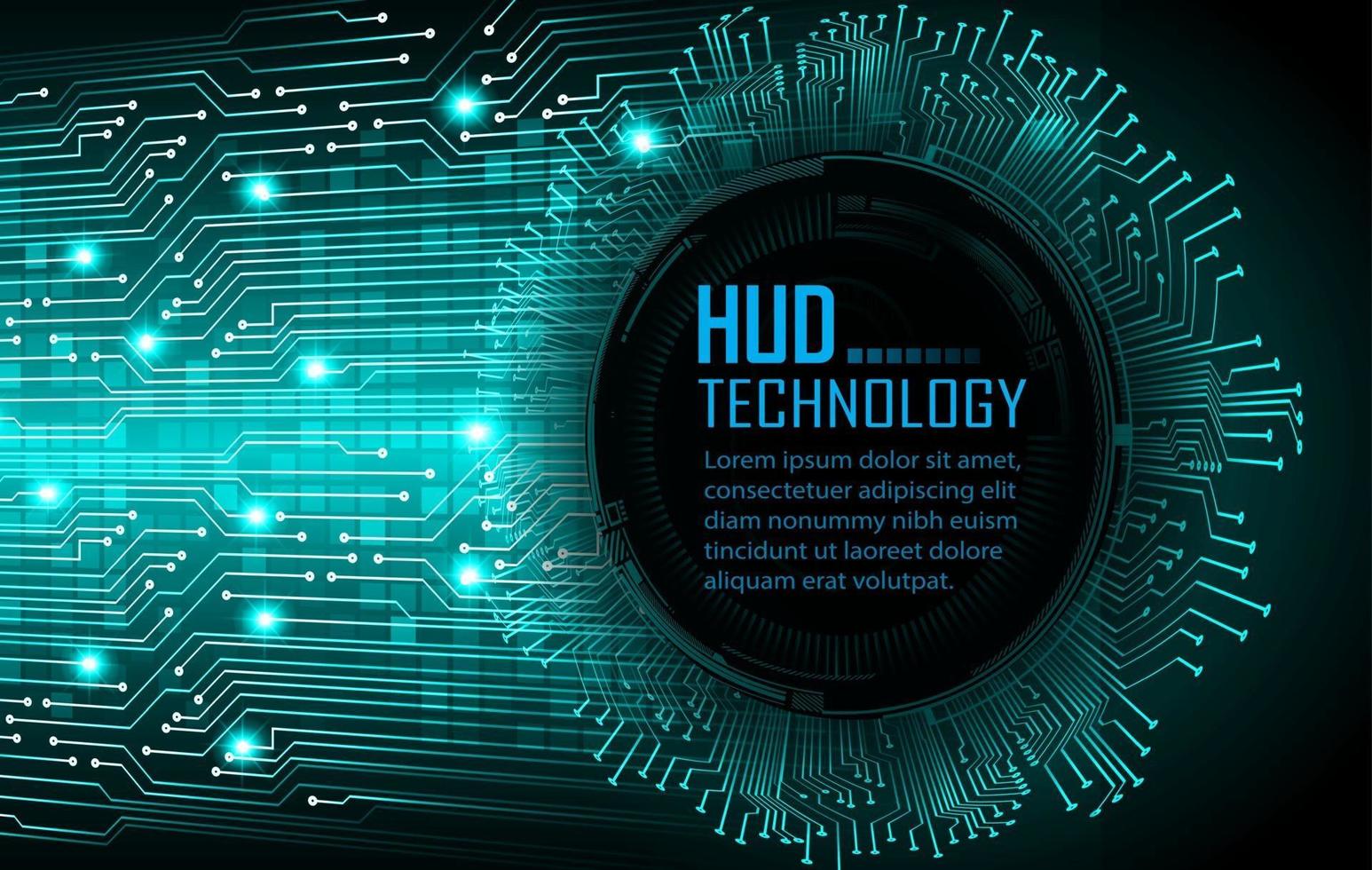 cyber circuit future technology concept background, text vector