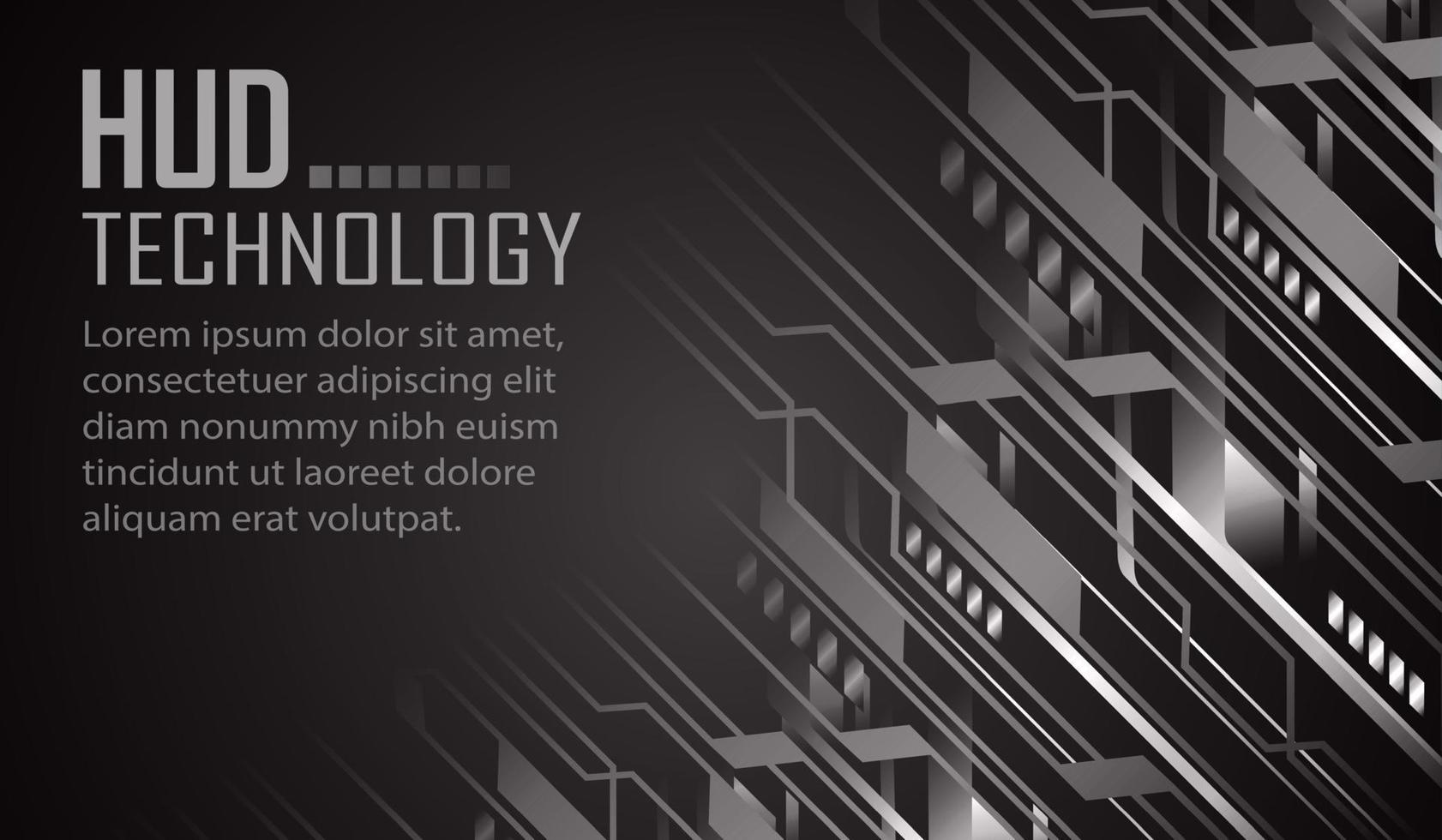 Fondo de concepto de tecnología futura de circuito cibernético, texto vector