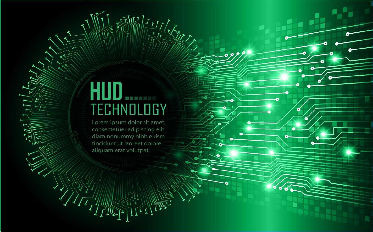 cyber circuit future technology concept background, text vector