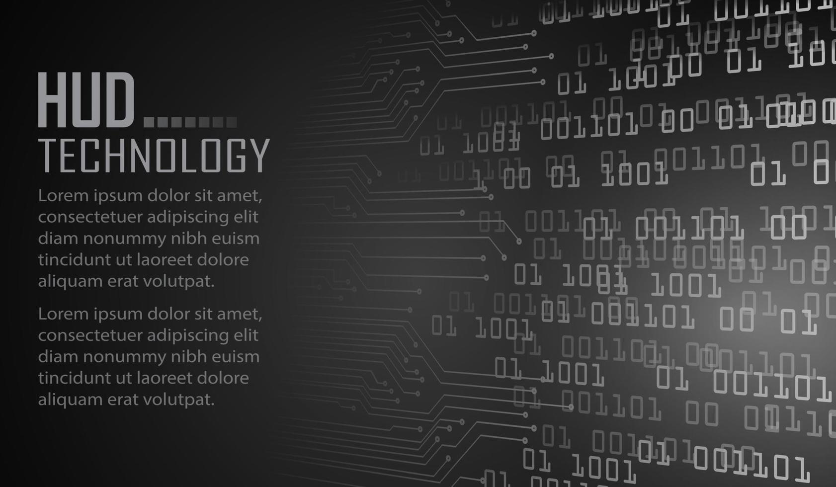 text cyber circuit future technology concept background vector