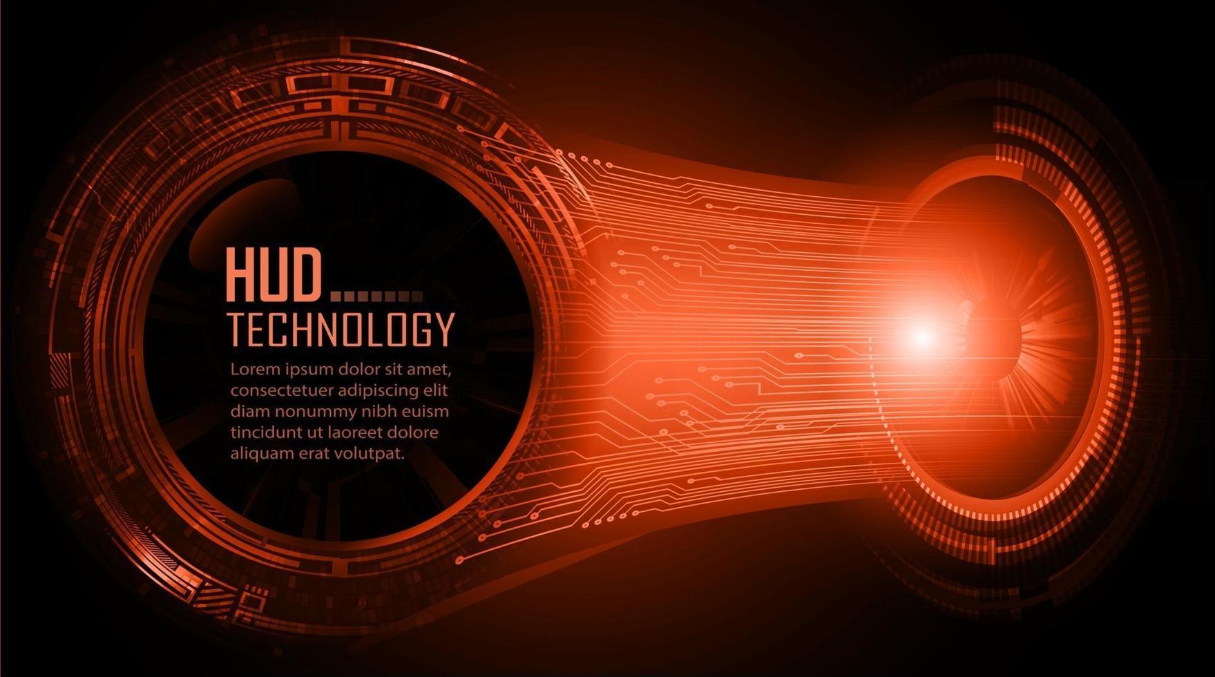 cyber circuit future technology concept background, text vector
