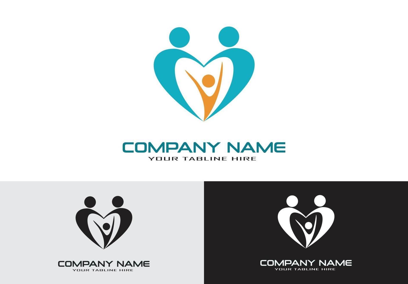 child care logo template vector