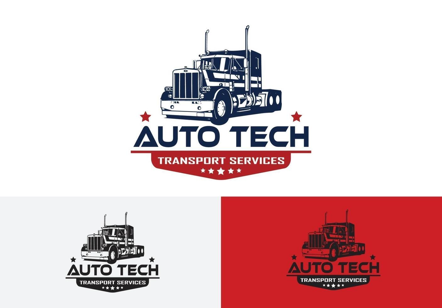 automotive service logo template. truck logo concept vector