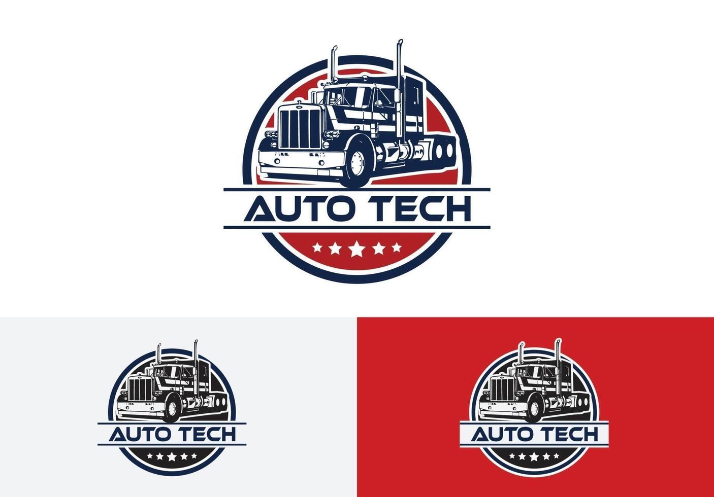 automotive service logo template. truck logo concept vector