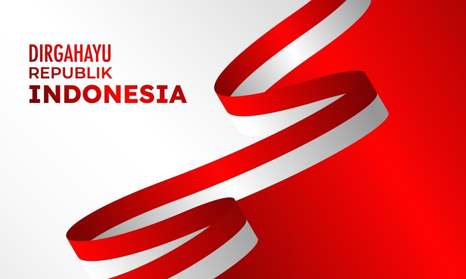 happy independence day Indonesia vector