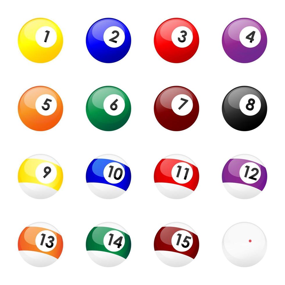 Illustration vector graphic of billiard ball