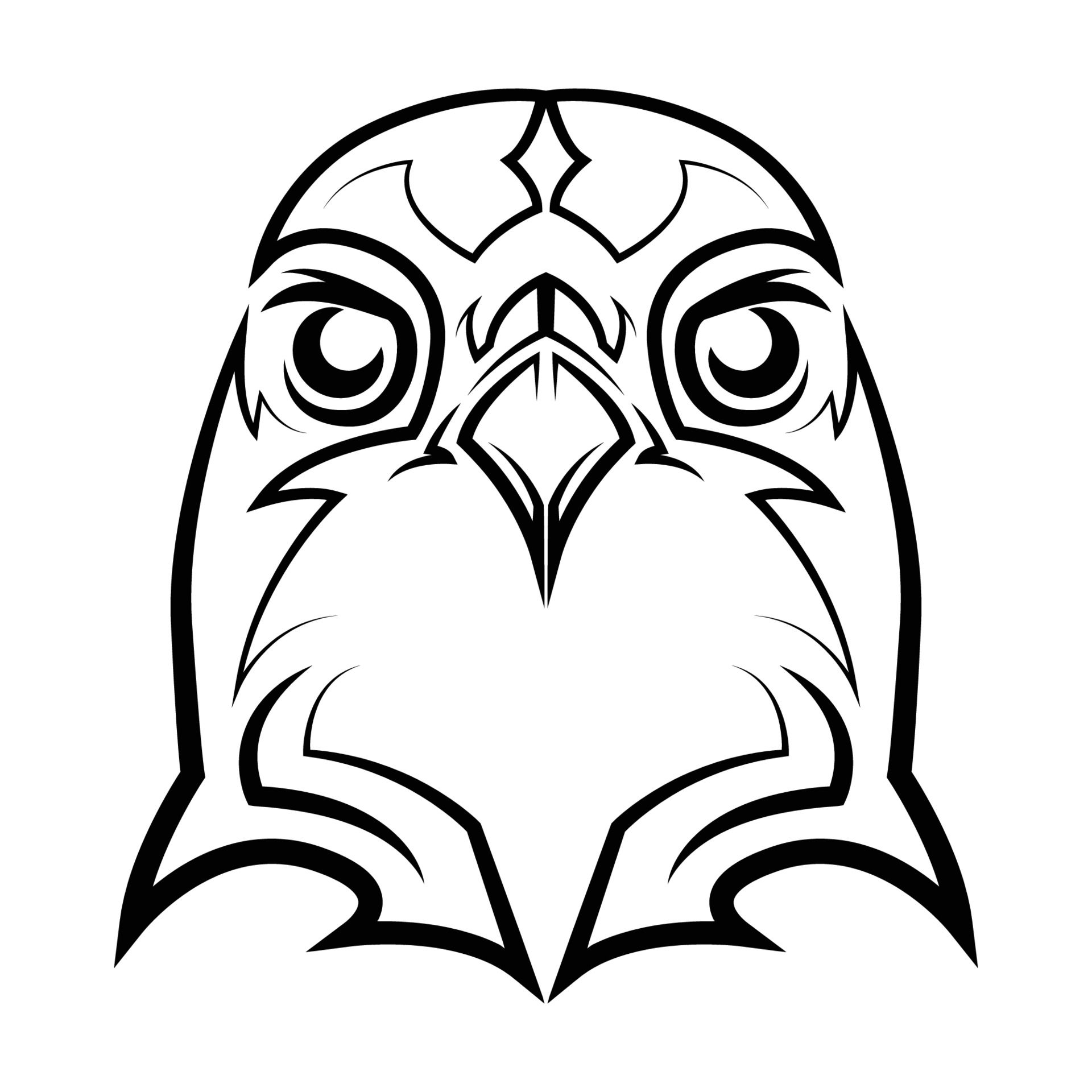 Falcon Clip Art Black And White