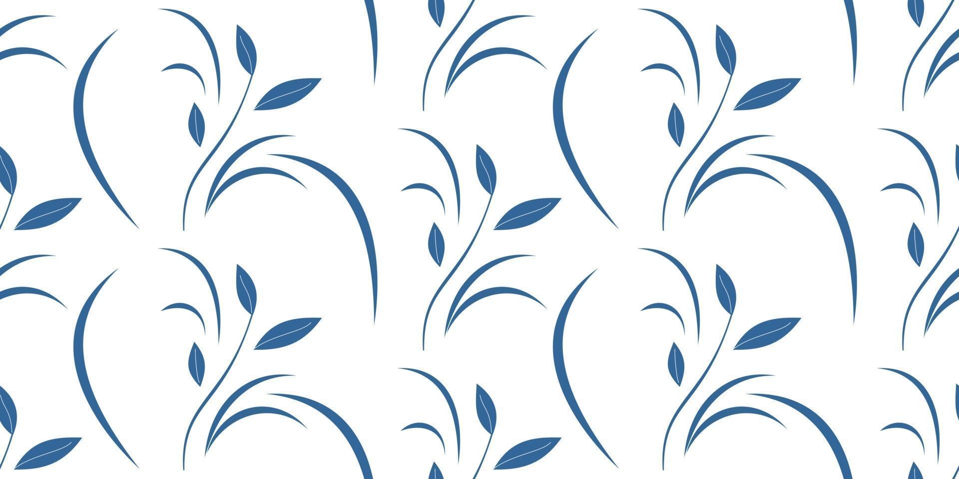 twig elegant plant seamless pattern vector