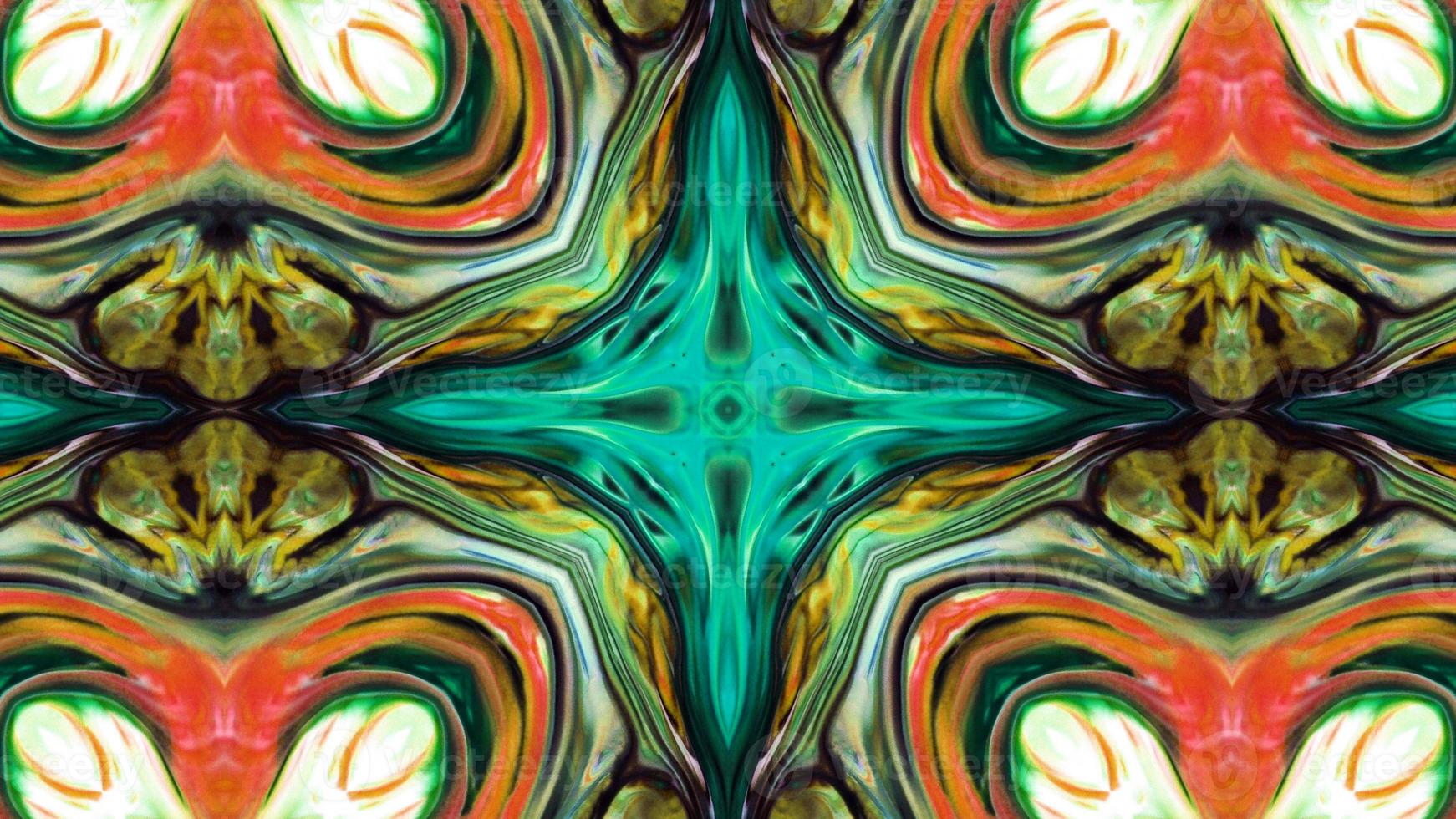 Paint Ink Brush Kaleidoscope photo