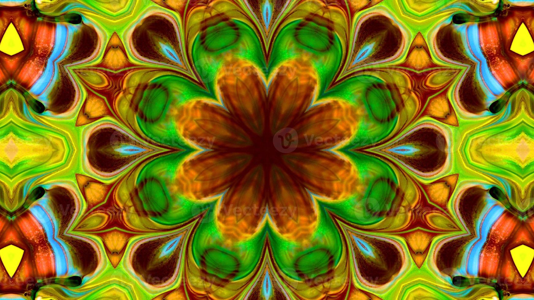 Paint Ink Brush Kaleidoscope photo