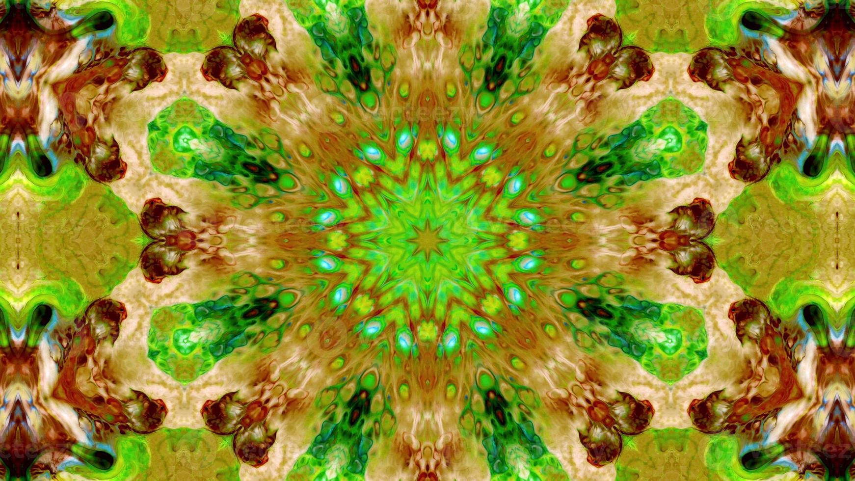 Paint Ink Brush Kaleidoscope photo