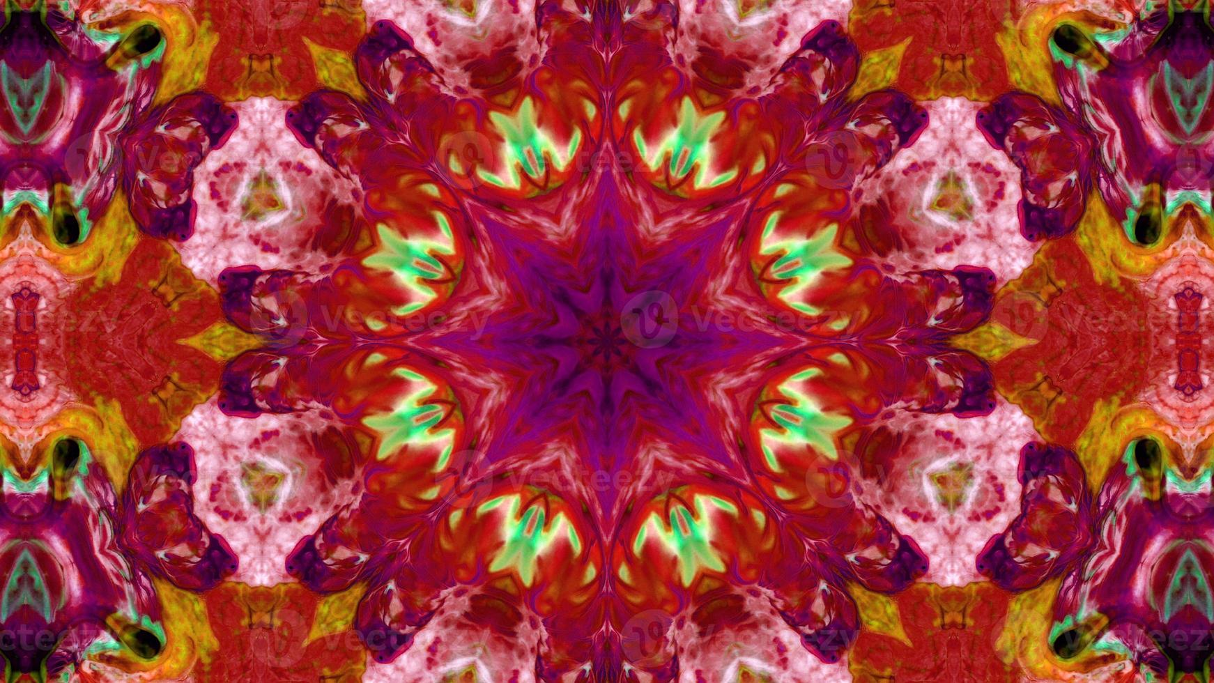 Paint Ink Brush Kaleidoscope photo