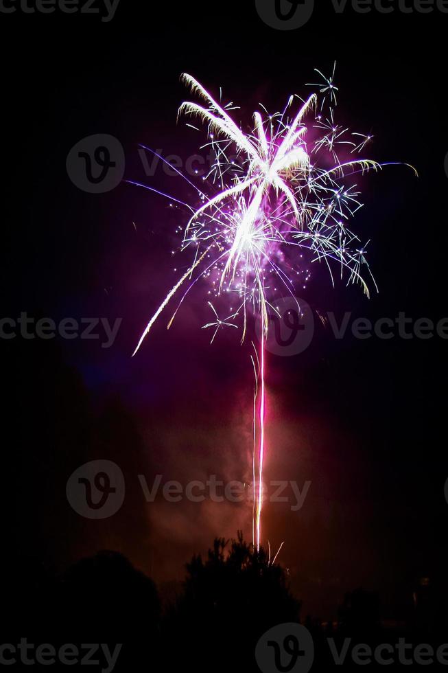 Firework Burst at Night photo