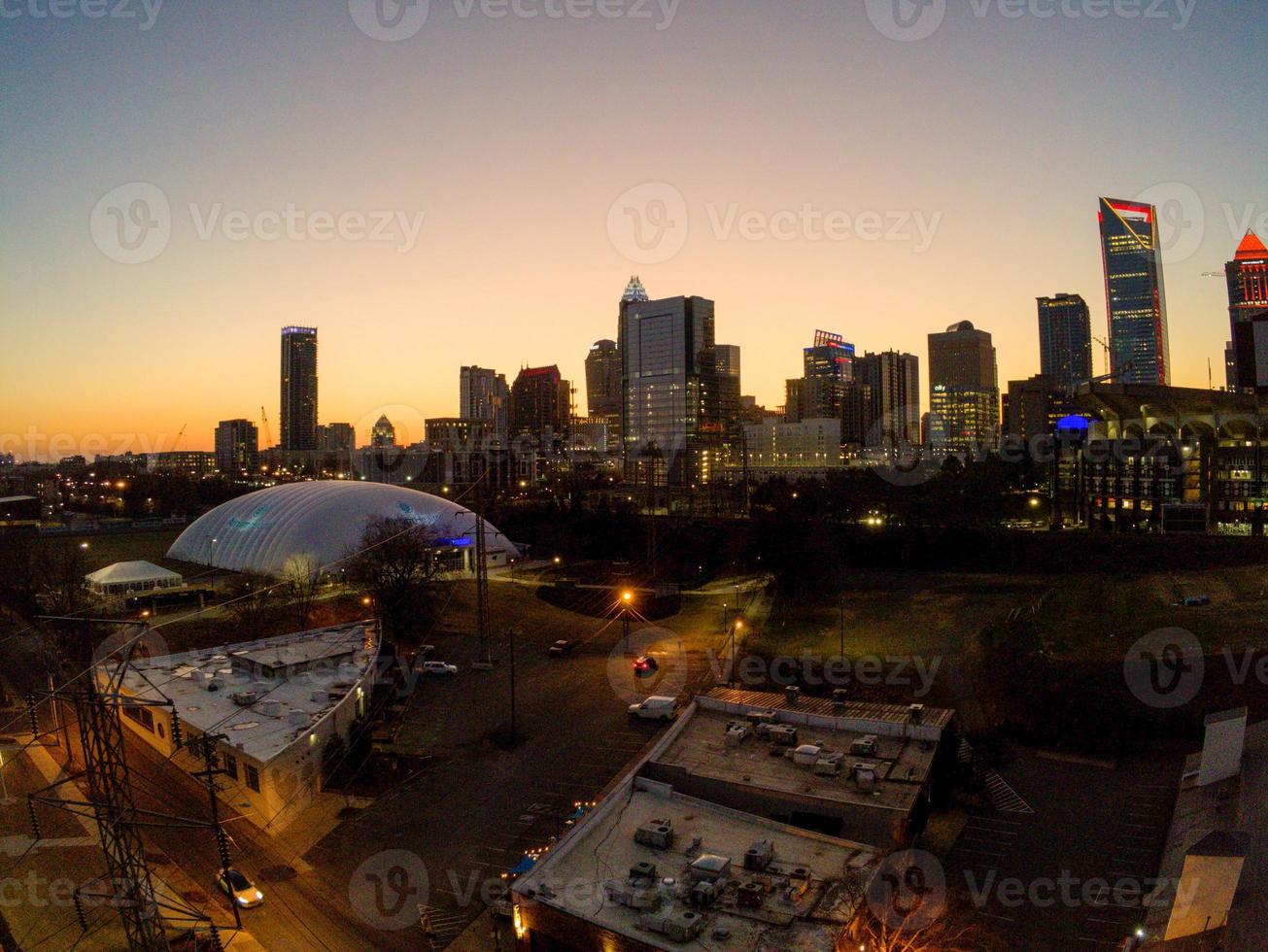 Charlotte, North Carolina early morning sunrise photo