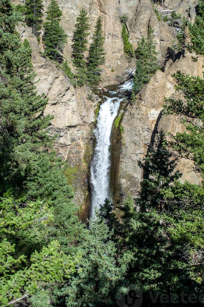 Tower Fall in Yellowstone National Park, Wyoming, USA photo