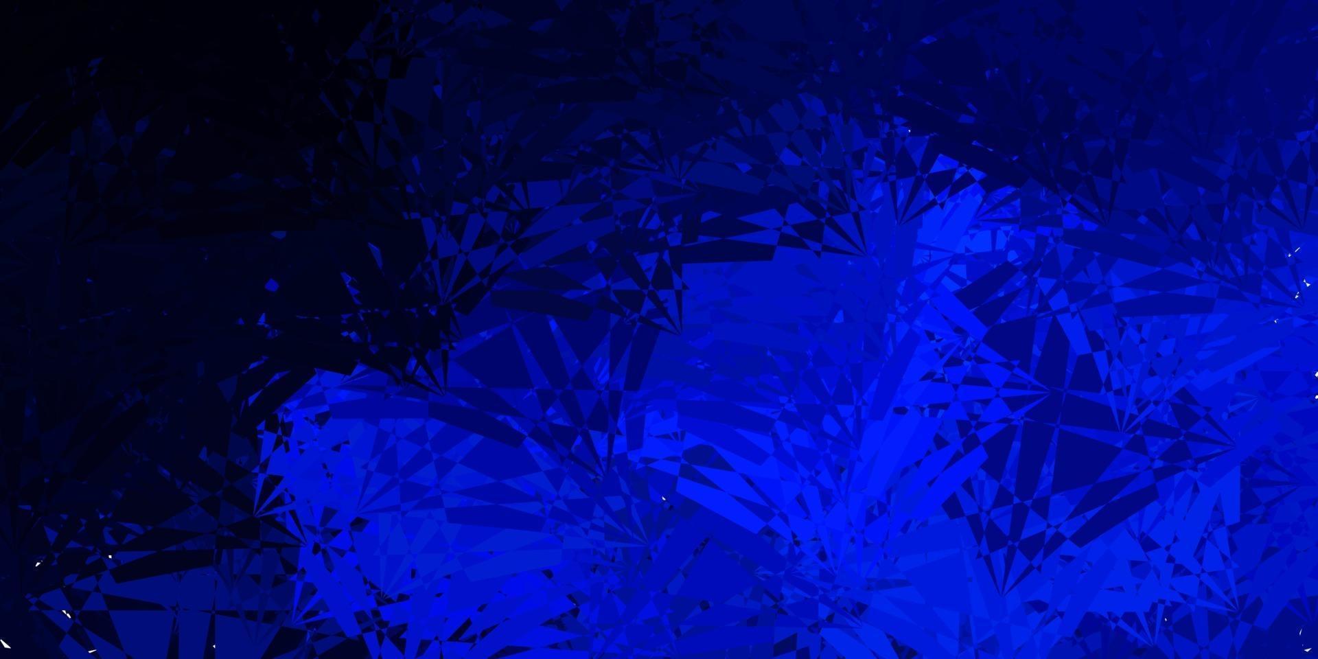 Light BLUE vector backdrop with triangles, lines.