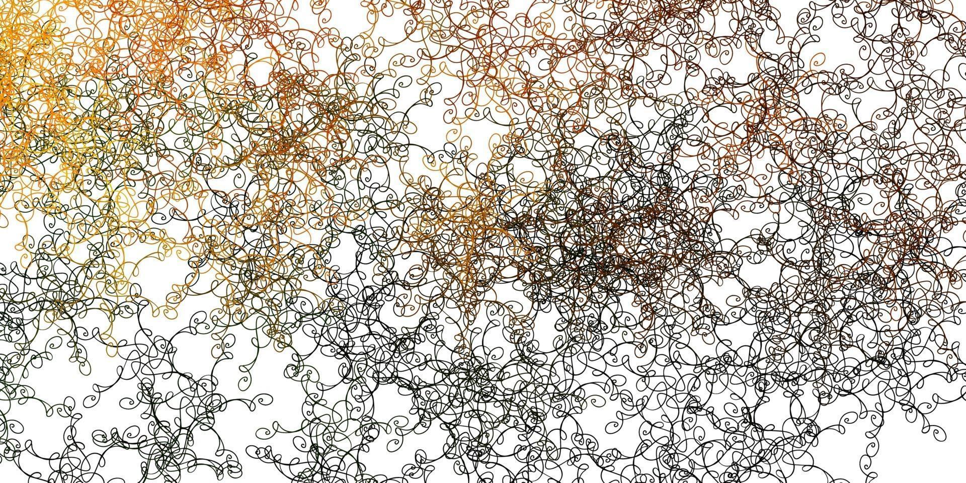 Light Green, Yellow vector pattern with wry lines.