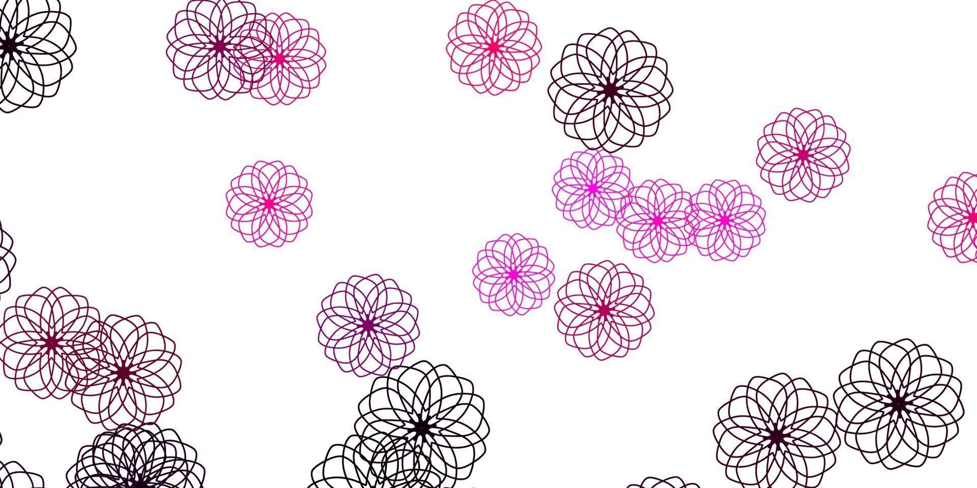 diseño de vector rosa claro con formas circulares.