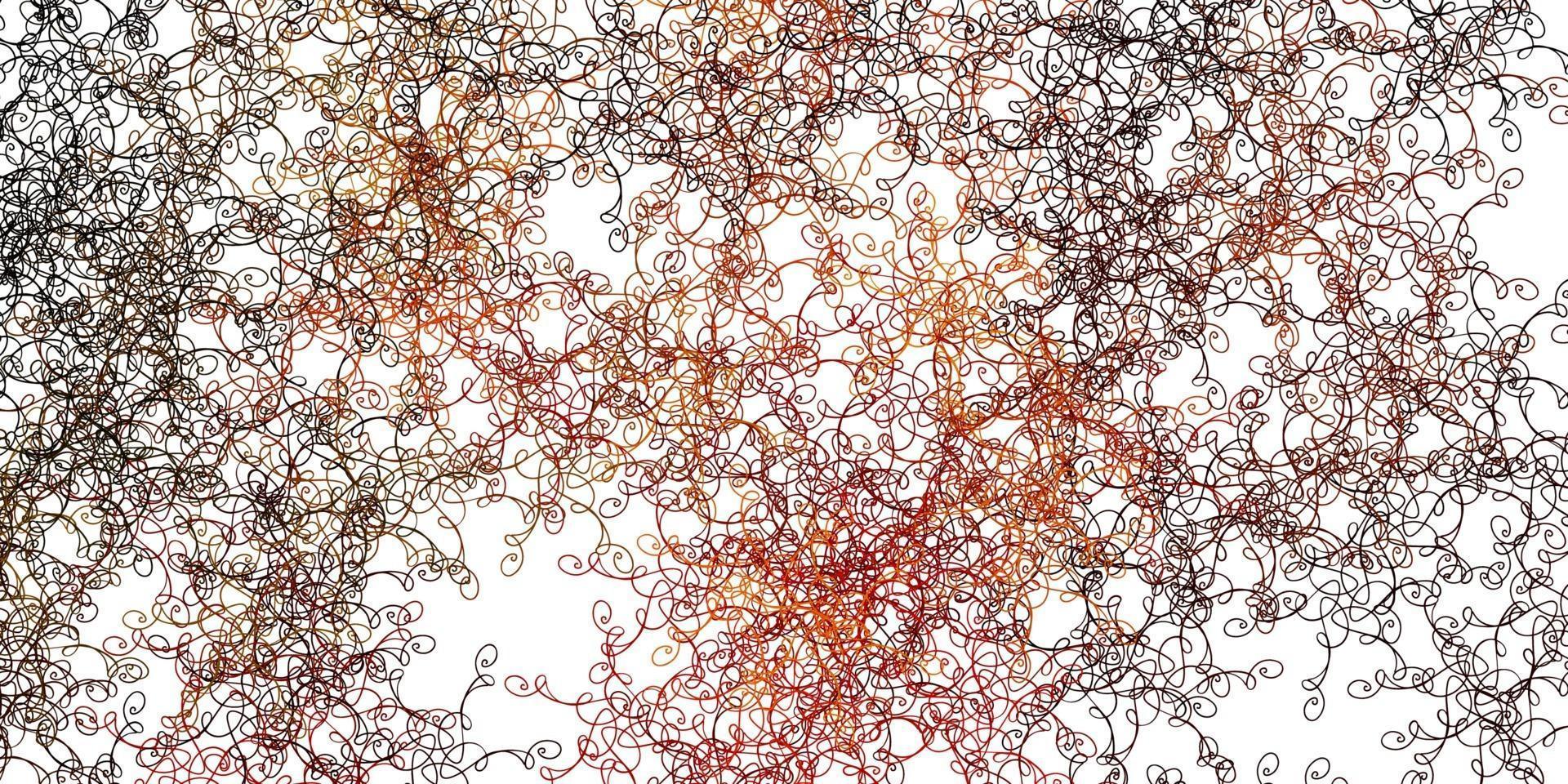 Light Orange vector template with curves.
