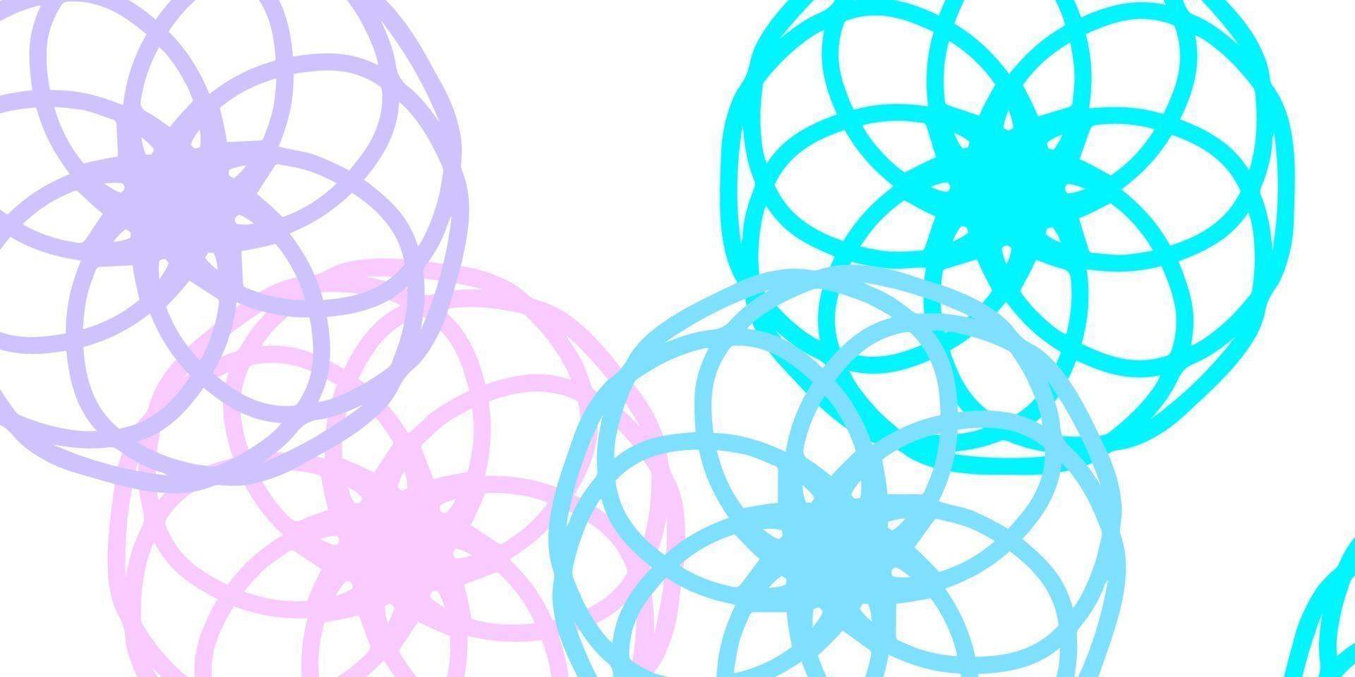 Light Pink, Blue vector template with circles.