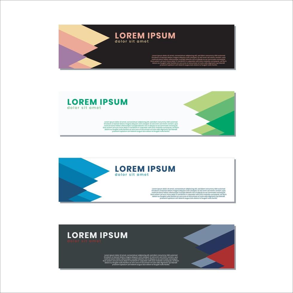 Banner tamplate elegan and simple vector