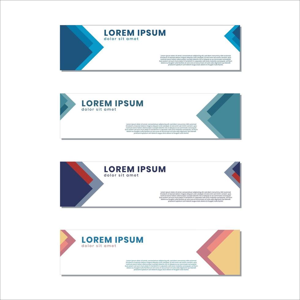 Banner tamplate elegan and simple vector