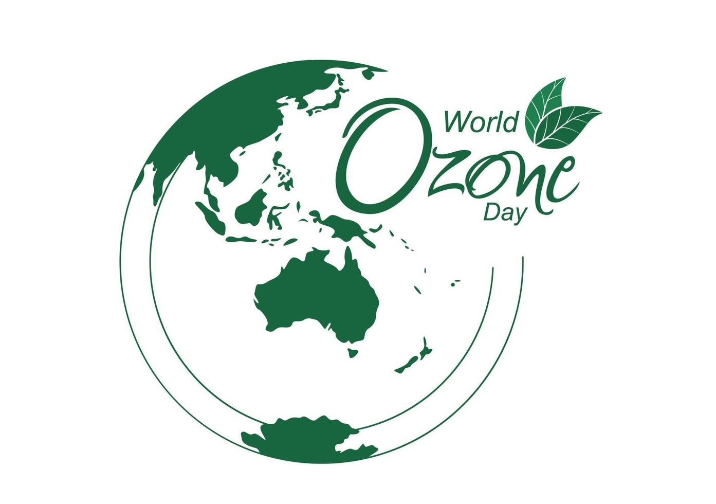 Ilustración de vector de fondo del día mundial del ozono